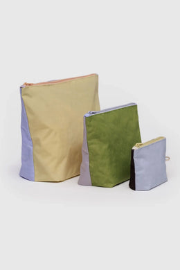 Baggu - Go Pouch Set, Pastels Colorblock