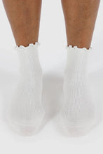 Baggu - Lettuce Edge Sock Set of 2, White