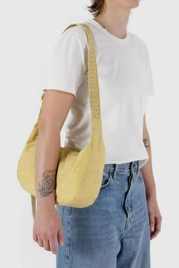 Baggu - Medium Nylon Crescent Bag, Butter