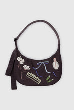 Baggu - Medium Nylon Crescent Bag, Embroidered Get Ready With Me