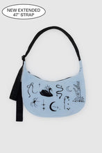 Baggu - Medium Nylon Crescent Bag, Embroidered Ballet Icons