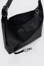 Baggu - Recycled Leather Shoulder Bag, Black