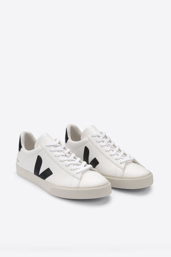 Veja - Campo Chromefree Leather Sneaker, Extra White Black