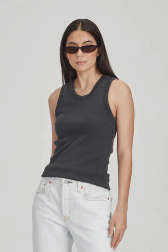 Commoners - Fitted Rib Tank, Vintage Grey