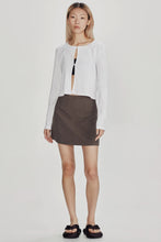 Commoners - Womens Linen Blend Mini Skirt, Dust