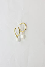 Crushes - Gemstone Hoops, Quartz/Gold