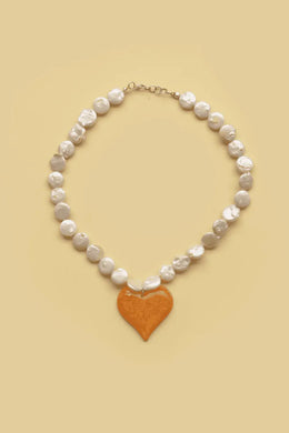 Honey Bloom - Billie Necklace, Orange