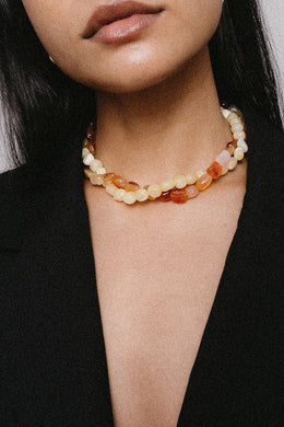 Honeybloom - Poppy Necklace, Marmalade