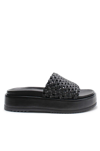 La Tribe - Knotted Platform Slide, Black