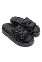 La Tribe - Knotted Platform Slide, Black