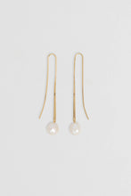 Nina Gordon - Cusp Pearl Earrings, Gold