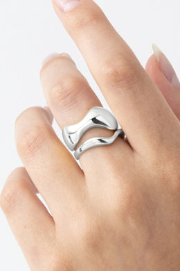 Nina Gordon - Jean Ring Set, Silver