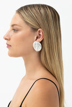 Nina Gordon - Large Paloma Dome Earrings, Silver