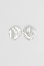 Nina Gordon - Large Paloma Dome Earrings, Silver