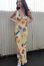 By Frankie - Tomato and Pasta Maxi Dress, Yellow