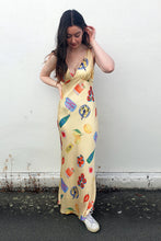 By Frankie - Tomato and Pasta Maxi Dress, Yellow