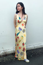 By Frankie - Tomato and Pasta Maxi Dress, Yellow