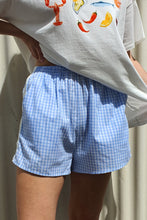 By Frankie - Racer Shorts, Blue Gingham