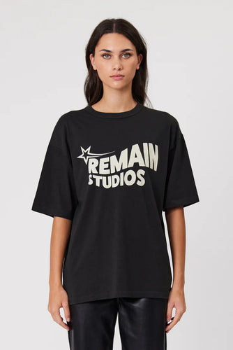 Remain - Nova Tee, Washed Black