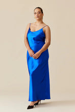 Ruby - Logan Satin Slip, Sapphire