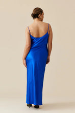 Ruby - Logan Satin Slip, Sapphire