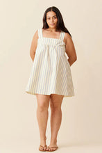 Ruby - Margie Tie Mini Dress, Butter Navy Stripe