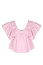 Ruby - Noni Ruffle Top, Lilac Candy Stripe