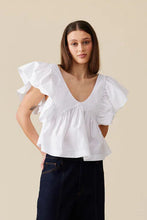 Ruby - Noni Ruffle Top, White