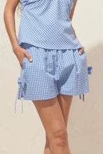 Ruby - Raquel Bow Short, Blue Gingham