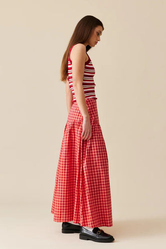 Ruby - Trulli Skirt, Red Tartan