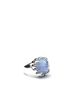 Stolen Girlfriends Club Jewellery - Claw Ring, Blue Lace Agate/ Silver