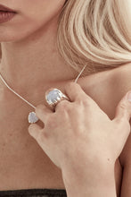 Stolen Girlfriends Club Jewellery - Claw Ring, Blue Lace Agate/ Silver