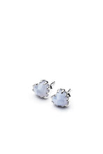 Stolen Girlfriends Club Jewellery - Love Claw Earrings, Blue Lace Agate/ Silver