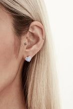 Stolen Girlfriends Club Jewellery - Love Claw Earrings, Blue Lace Agate/ Silver