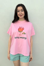 By Frankie - Spicy Margs  T Shirt Set, Pink/Green Stripe