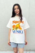 By Frankie - Aperol Spritz T Shirt Set, White/Blue Gingham