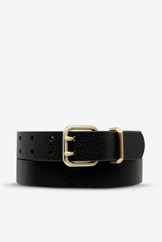 Status Anxiety - Barely Moving Belt, Black / Gold