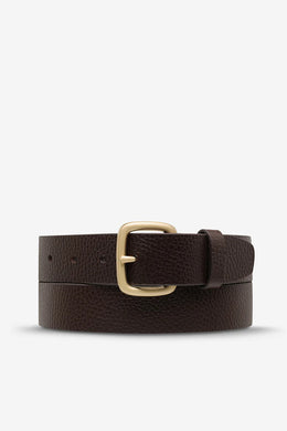 Status Anxiety - Ease Up Belt, Chocolate / Gold