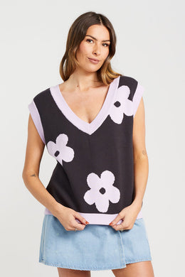 Thing Thing - Bloom Vest, Coal Lilac