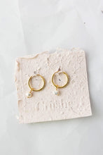 Crushes - Baby Pearl Hoops, Gold